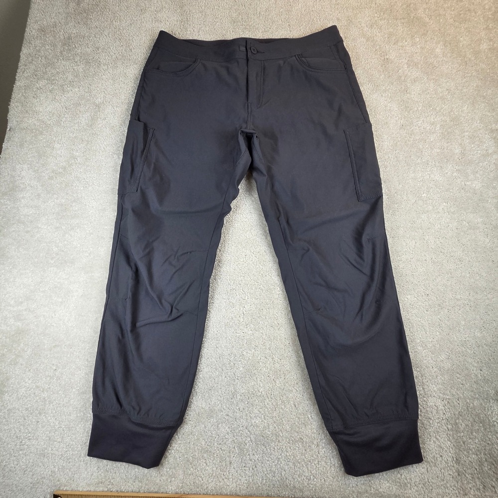 Prana Halle II Jogger Charcoal Gray Hiking Cargo Pants 1971051 Womens 14 Reg